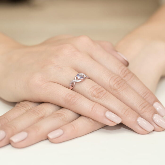 Inel Aur 14K cu Tanzanit 0.40 ct - Imagine 11