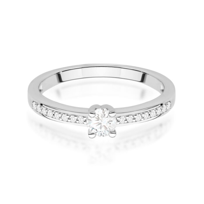 Inel Aur 14K cu Diamante de Laborator 0.28 ct - Imagine 7