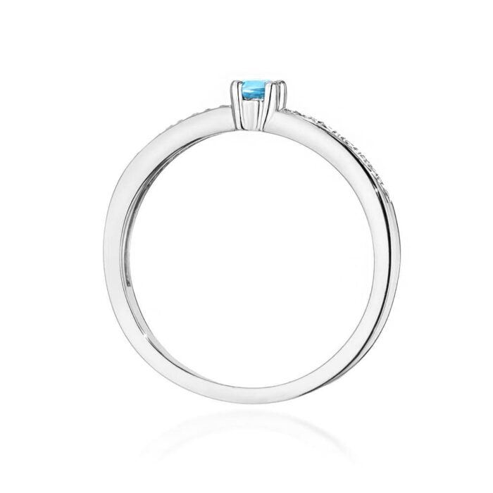 Inel Aur 14K W0288 Topaz 0.15ct - Imagine 3