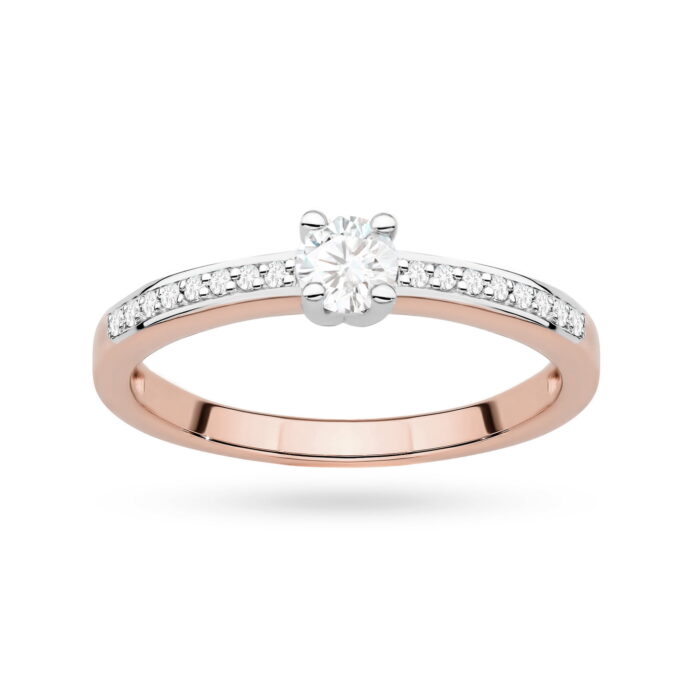 Inel Aur 14K cu Diamante de Laborator 0.28 ct - Imagine 13
