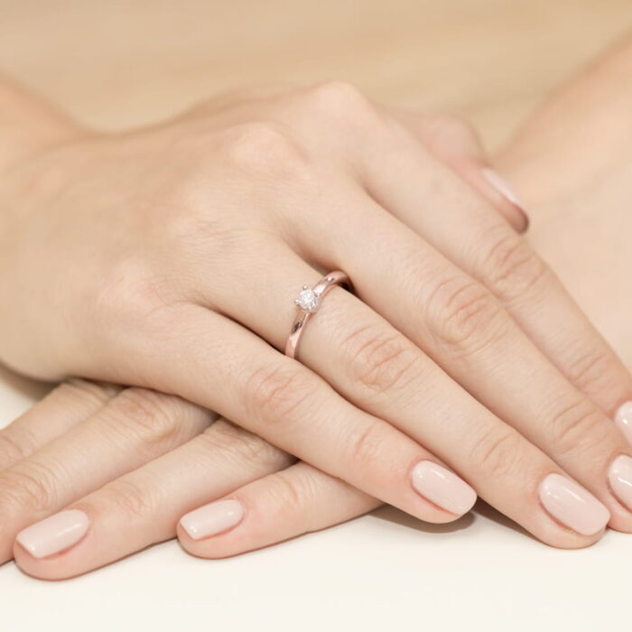 Inel Aur 14K W0292 Diamant 0.25ct - Imagine 8