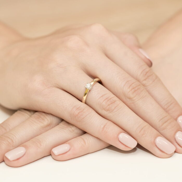 Inel Aur 14K W0292 Diamant 0.25ct - Imagine 4