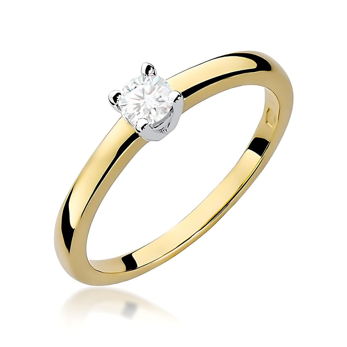 W0292.Z3.LDW_.02_1.jpg Inel Aur 14K W0292 Diamant Cultivat 0.25ct - Imagine 1