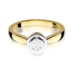 Inel Aur 14K W0294 Diamant Cultivat 0.30ct - Imagine 2