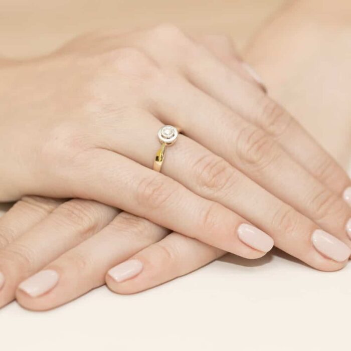 Inel Aur 14K W0294 Diamant Cultivat 0.30ct - Imagine 4