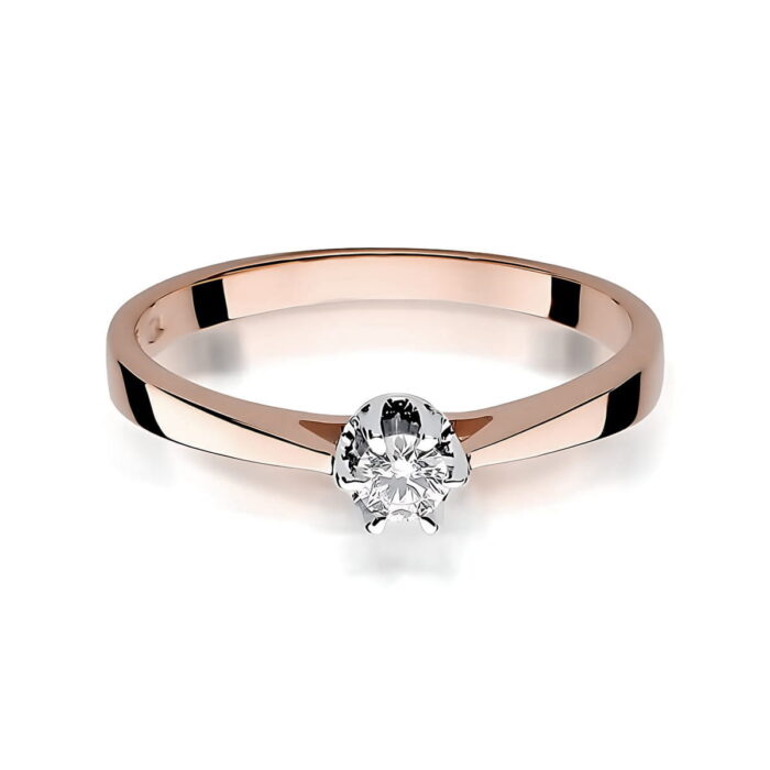 Inel Aur 14K W295 Diamant Crescut în Laborator 0.15ct - Imagine 6