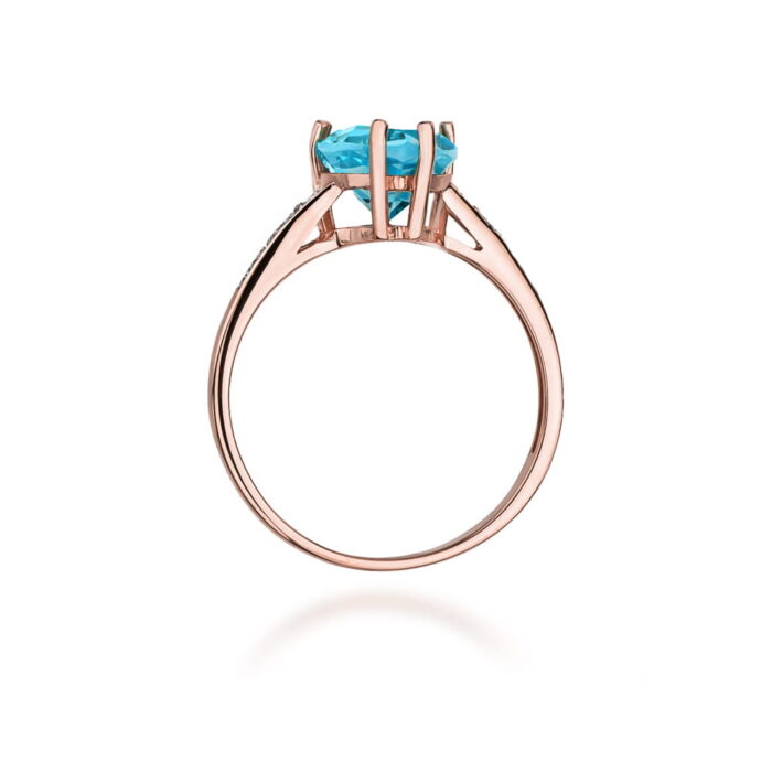 Inel Aur 14K cu Topaz 1.20 ct - Imagine 10