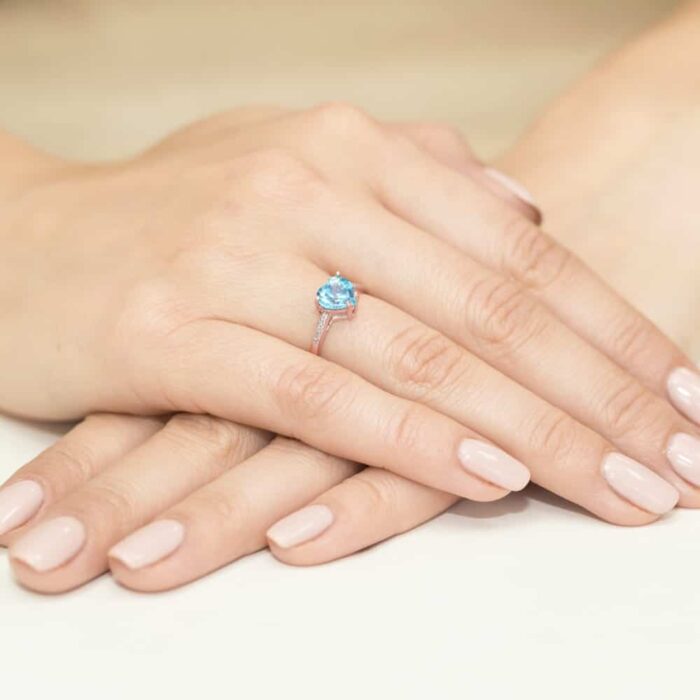 Inel Aur 14K cu Topaz 1.20 ct - Imagine 11