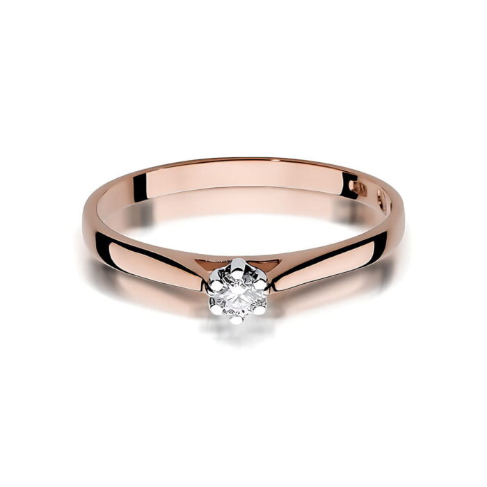 Inel Aur 14K W0311 Diamant Cultivat 0.10ct - Imagine 6