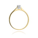 Inel Aur 14K W0311 Diamant Cultivat 0.10ct - Imagine 3