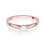 Inel Aur 14K cu Diamant de Laborator 0.20 ct - Imagine 6