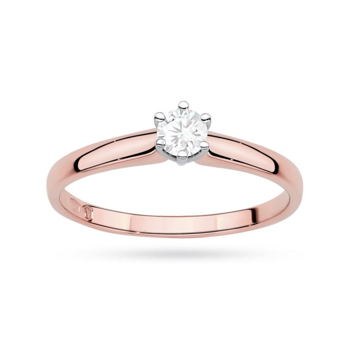 Inel Aur 14K cu Diamant de Laborator 0.20 ct - Imagine 8