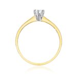 Inel Aur 14K cu Diamant de Laborator 0.20 ct - Imagine 3