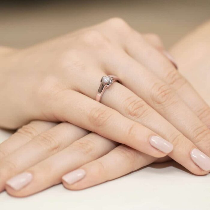 Inel Aur 14K W0320 Diamant Cultivat 0.30ct - Imagine 8