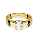 Inel Aur 14K W0320 Diamant Cultivat 0.30ct - Imagine 2