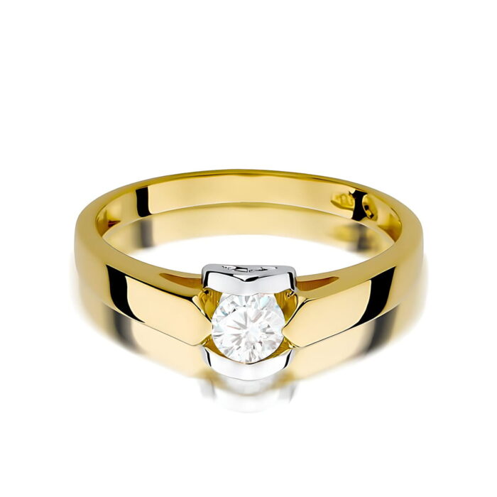 Inel Aur 14K W0320 Diamant Cultivat 0.30ct - Imagine 2