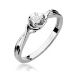 Inel Aur 14K W0329 Diamant Cultivat în Laborator 0.10ct - Imagine 9