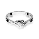 Inel Aur 14K W0329 Diamant Cultivat în Laborator 0.10ct - Imagine 10