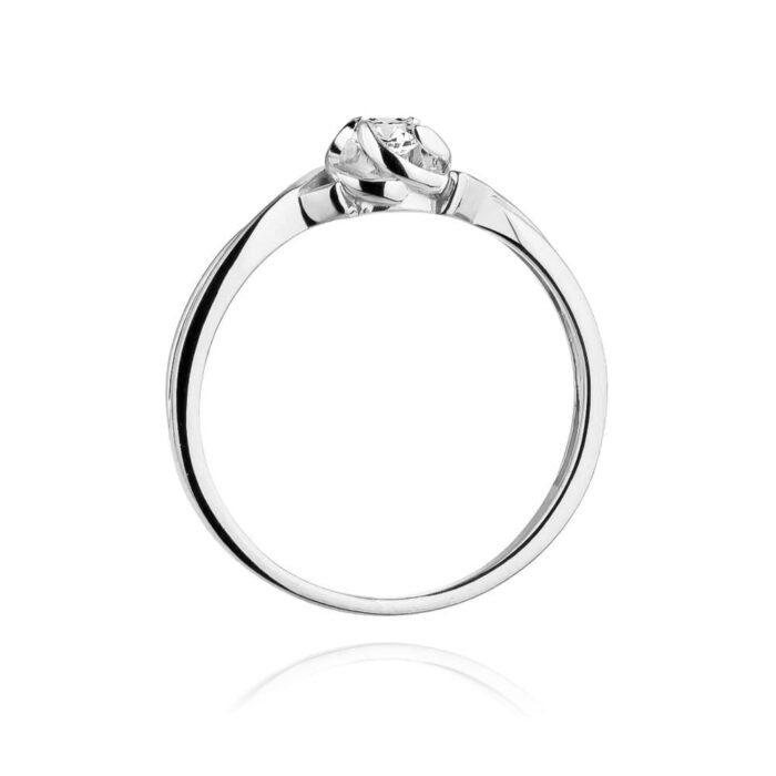 Inel Aur 14K W0329 Diamant Cultivat în Laborator 0.10ct - Imagine 11