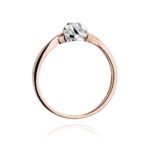 Inel Aur 14K W0329 Diamant Cultivat în Laborator 0.10ct - Imagine 7