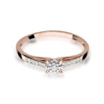 Inel Aur 14K cu Diamant 0.13 ct - Imagine 9