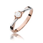 Inel Aur 14K W0340 Diamant Crescut în Laborator 0.20ct - Imagine 5