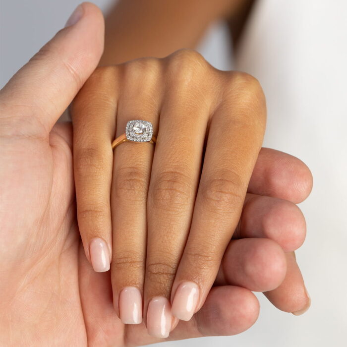 Inel Aur 14K cu Diamante de Laborator 0.50 ct - Imagine 4