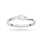 Inel Aur 14K cu Diamante de Laborator 0.12 ct - Imagine 13
