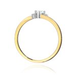 Inel Aur 14K cu Diamante de Laborator 0.12 ct - Imagine 3