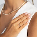 Inel Aur 14K cu Diamante de Laborator 0.12 ct - Imagine 6
