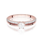 Inel Aur 14K cu Diamante de Laborator 0.40 ct - Imagine 6