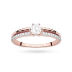 Inel Aur 14K cu Diamante de Laborator 0.40 ct - Imagine 8