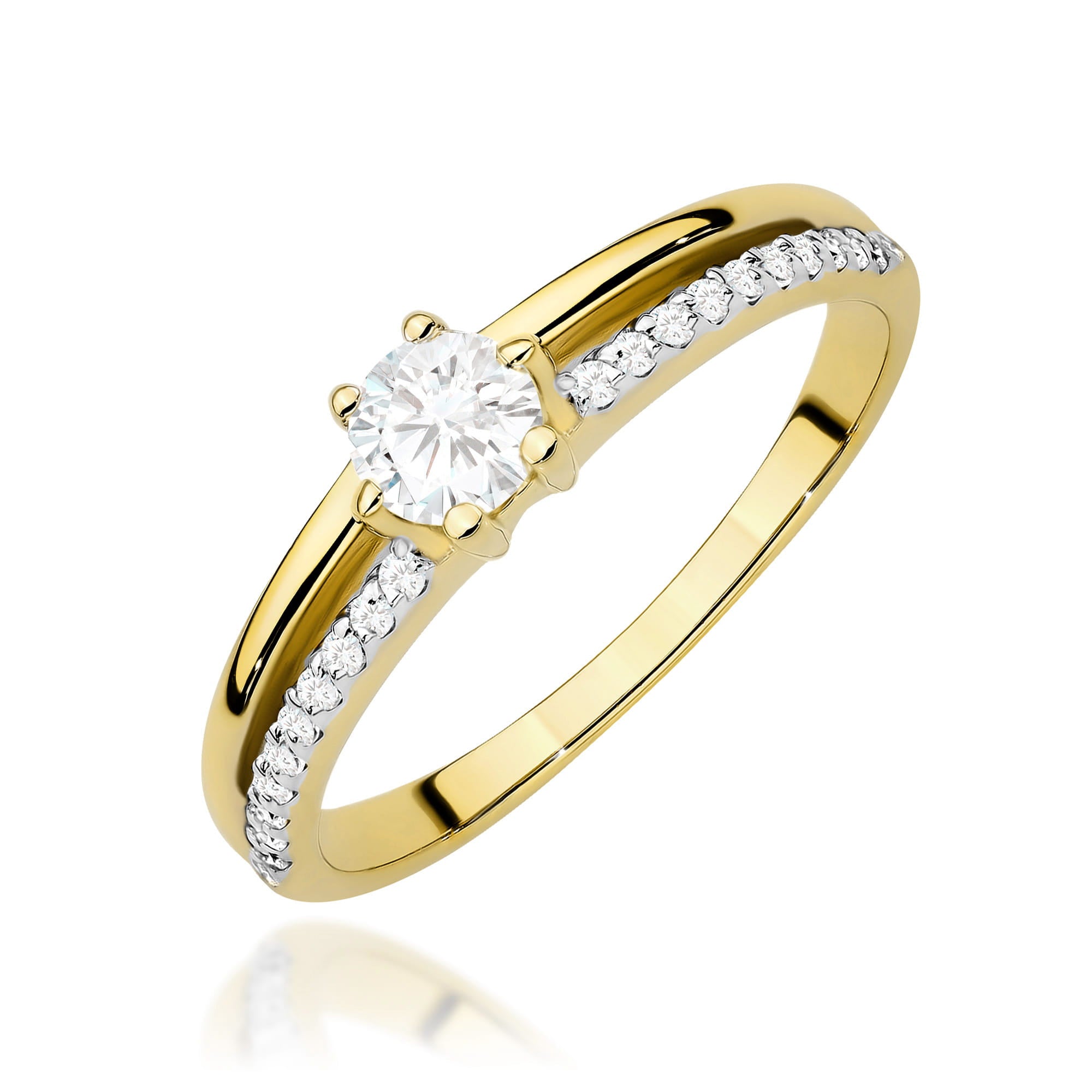 W0355.Z3.LDW_.01_1.jpg Inel Aur 14K cu Diamante de Laborator 0.40 ct - Imagine 1