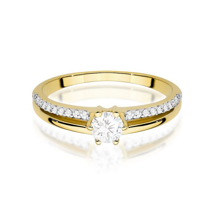 Inel Aur 14K cu Diamante de Laborator 0.40 ct - Imagine 2