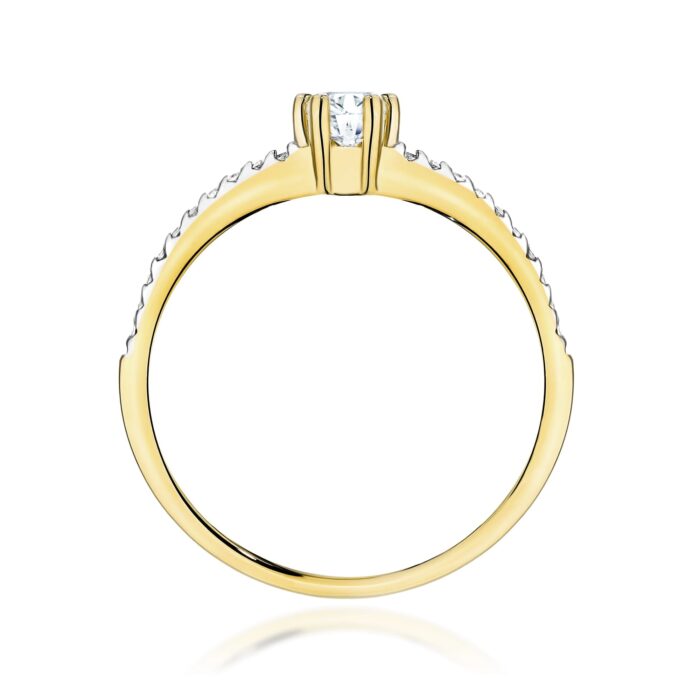 Inel Aur 14K cu Diamante de Laborator 0.40 ct - Imagine 3