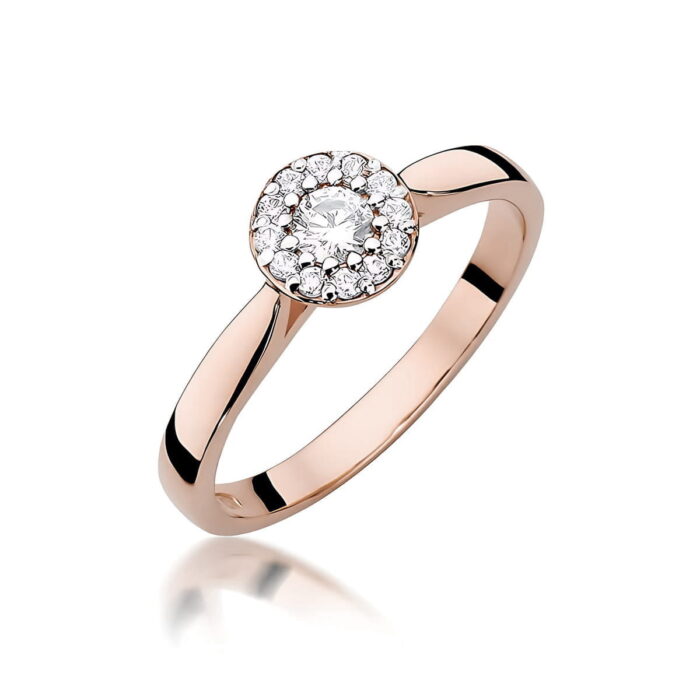 Inel Aur 14K W0362 Diamant Laborator 0.12ct - Imagine 5