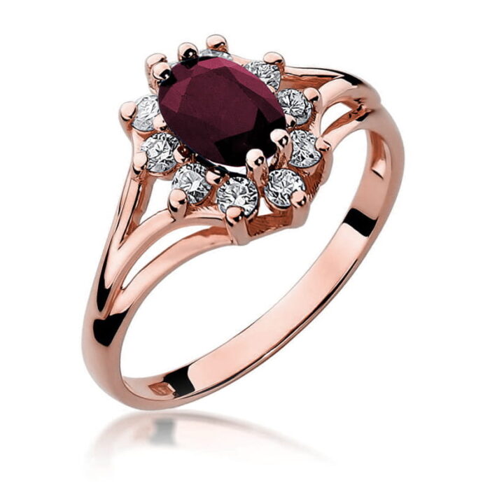 Inel Aur 14k cu Rubin 1.00 ct - Imagine 7