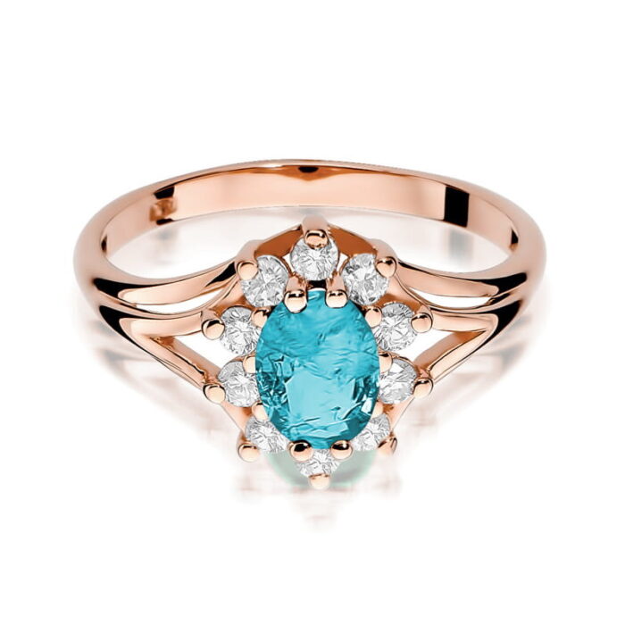 Inel Aur 14K cu Topaz 0.90 ct - Imagine 9