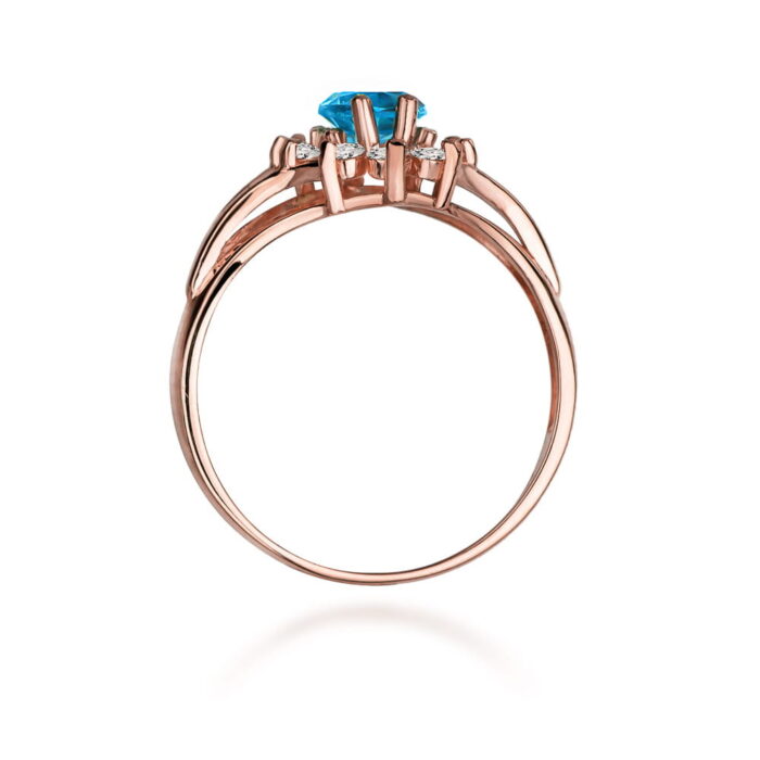 Inel Aur 14K cu Topaz 0.90 ct - Imagine 10