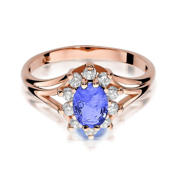 Inel Aur 14K cu Tanzanit 0.70 ct - Imagine 9