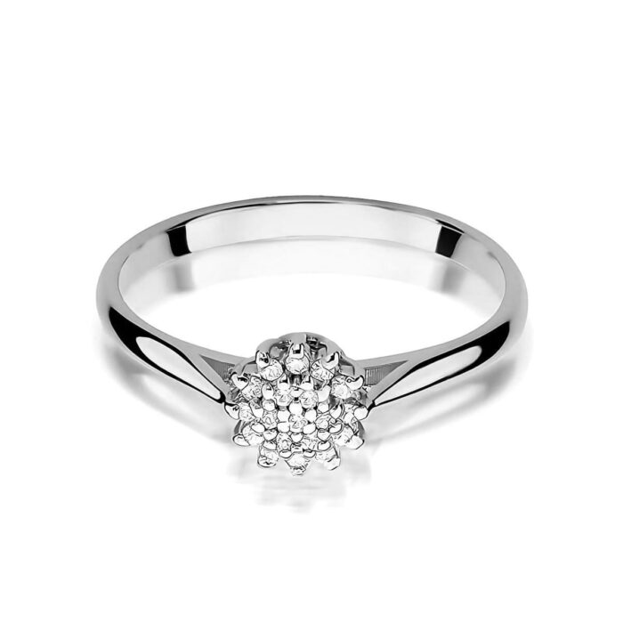 Inel Aur 14K W0401 Diamante Lab Grown 0.10ct - Imagine 10