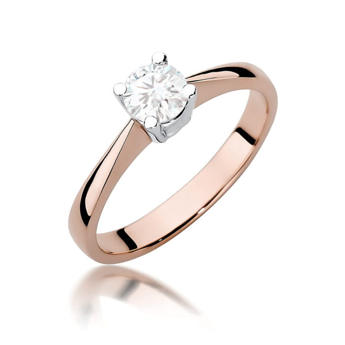 Inel Aur 14K W0404 Diamant Cultivat 0.50ct - Imagine 5