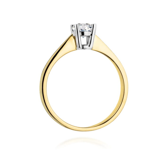 Inel Aur 14K W0404 Diamant Cultivat 0.50ct - Imagine 3