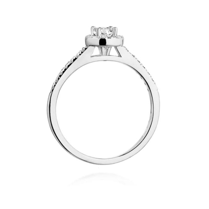 Inel Aur 14K W0406 Diamant Cultivat 0.15ct - Imagine 11