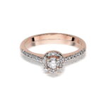 Inel Aur 14K W0406 Diamant Cultivat 0.15ct - Imagine 6