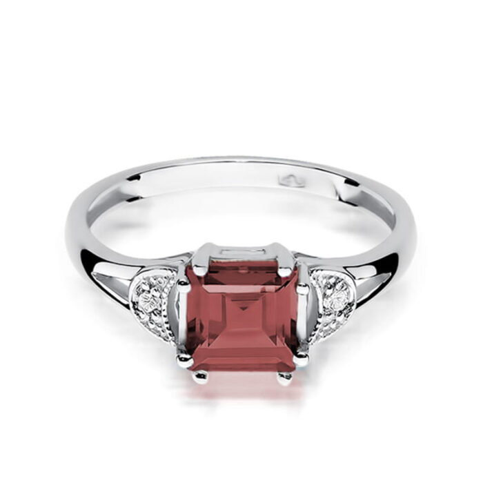 Inel Aur 14K cu Garnet 1.30 ct - Imagine 10