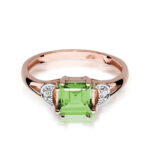 Inel Aur 14K cu Peridot 1.10 ct - Imagine 9