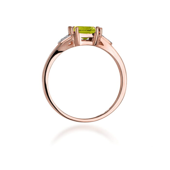 Inel Aur 14K cu Peridot 1.00 ct - Imagine 10
