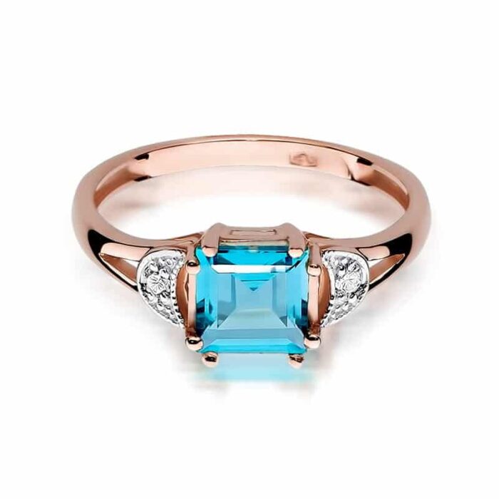 Inel Aur 14K cu Topaz 1.40 ct - Imagine 9