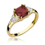 Inel Aur 14K cu Garnet 1.30 ct
